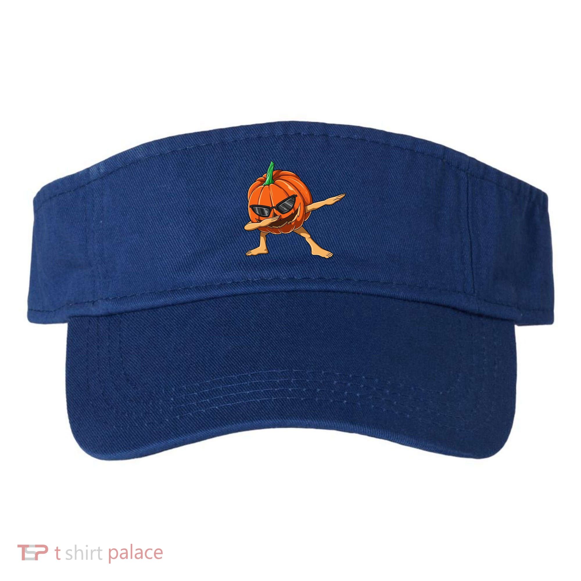 Dabbing Pumpkin With Glasses Halloween Pumpkin Dabbing Dab Gift Visor