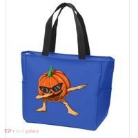 Dabbing Pumpkin With Glasses Halloween Pumpkin Dabbing Dab Gift Tote Bag thumb 3