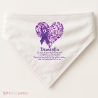 Dementia Quote AlzheimerS Support USA-Made Doggie Bandana thumb 0