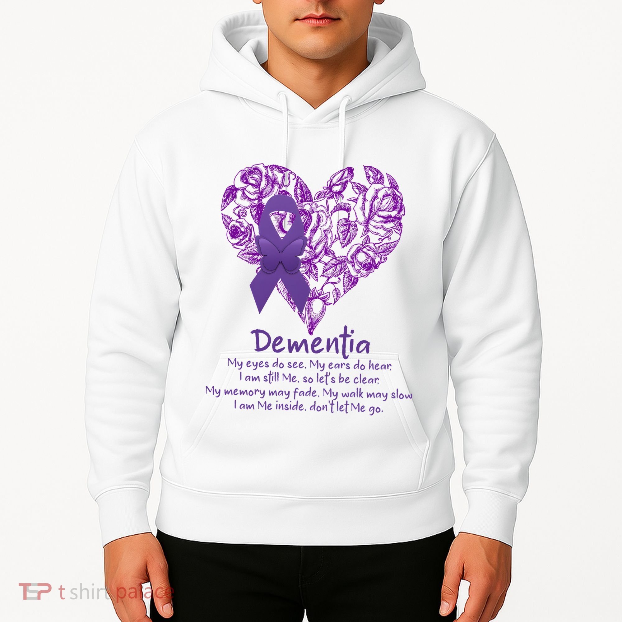 Dementia Quote AlzheimerS Support Hoodie