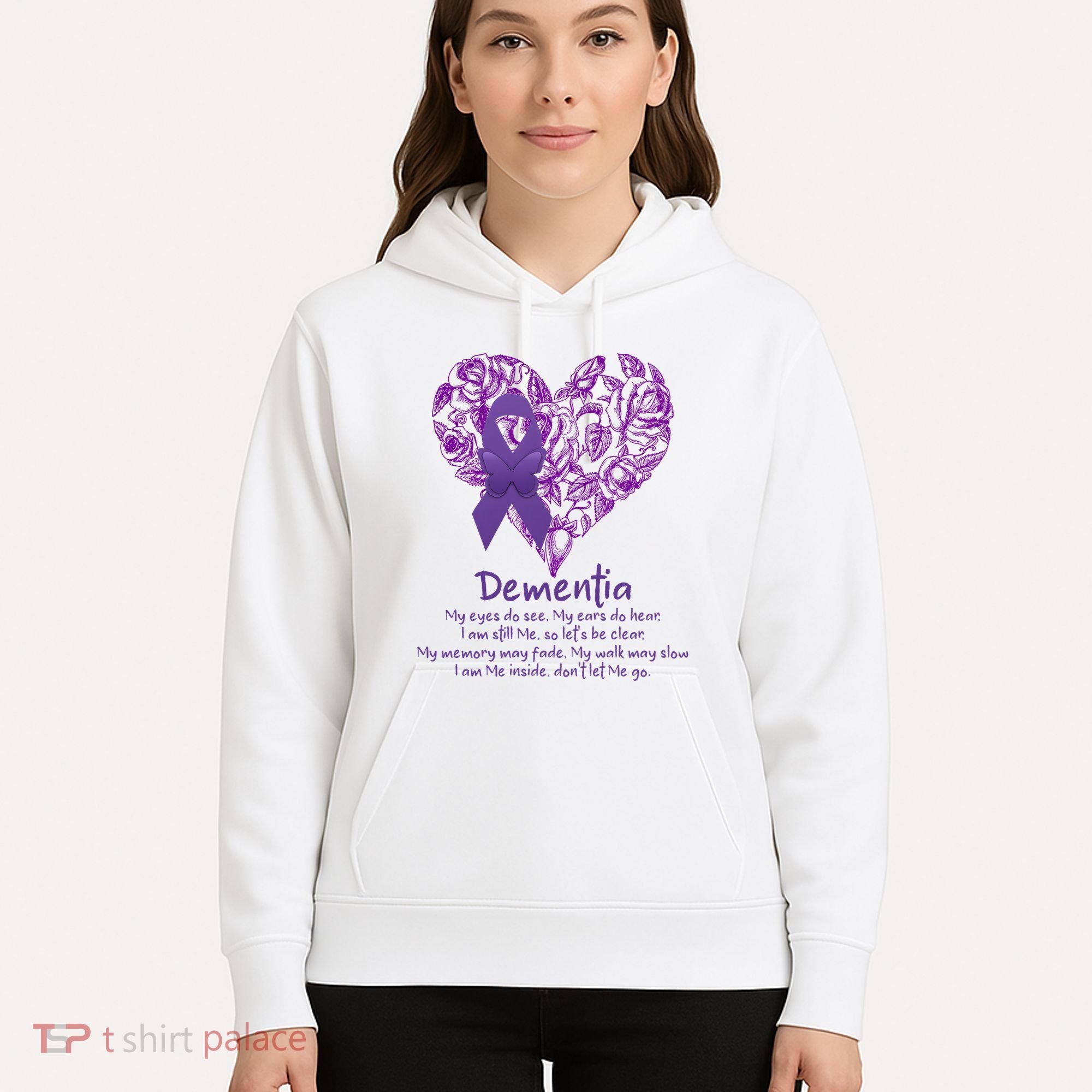 Dementia Quote AlzheimerS Support Hoodie