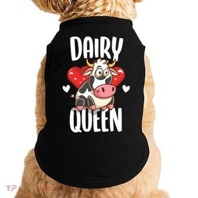 Dairy Queen Cow Farmer Gift Doggie Tank