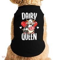 Dairy Queen Cow Farmer Gift Doggie Tank thumb 0