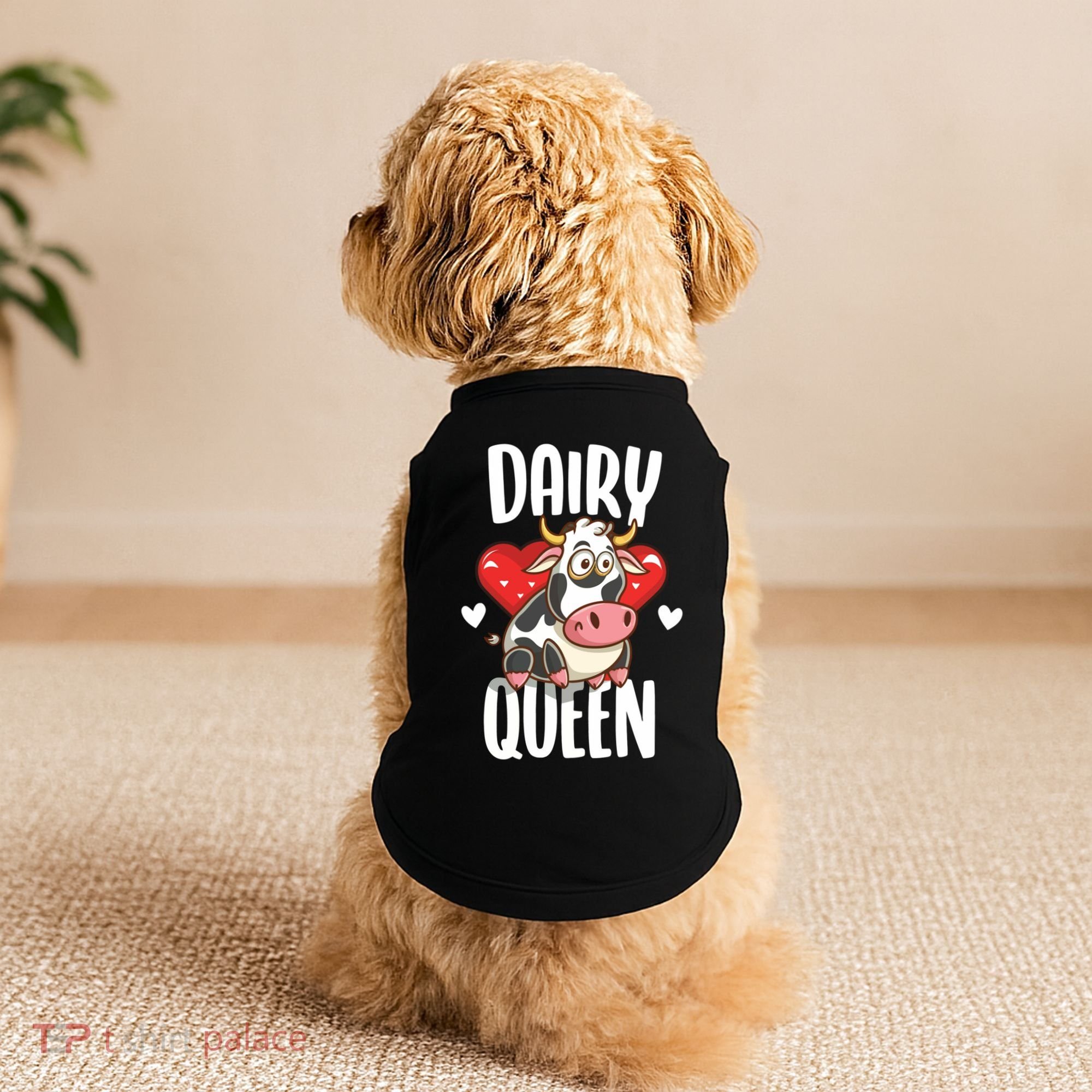 Dairy Queen Cow Farmer Gift Doggie Tank