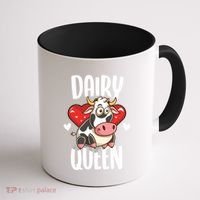 Dairy Queen Cow Farmer Gift Coffee Mug thumb 1