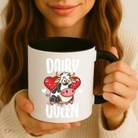 Dairy Queen Cow Farmer Gift Coffee Mug thumb 3