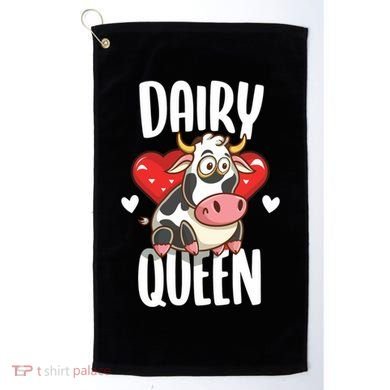 Dairy Queen Cow Farmer Gift Golf Towel