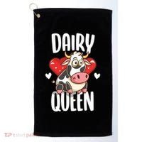 Dairy Queen Cow Farmer Gift Golf Towel thumb 0