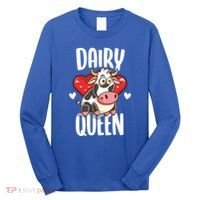 Dairy Queen Cow Farmer Gift Long Sleeve Shirt thumb 0