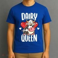 Dairy Queen Cow Farmer Gift T-Shirt thumb 3