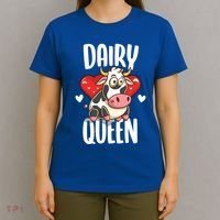 Dairy Queen Cow Farmer Gift T-Shirt thumb 4
