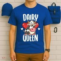 Dairy Queen Cow Farmer Gift T-Shirt thumb 6