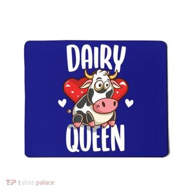 Dairy Queen Cow Farmer Gift Mousepad