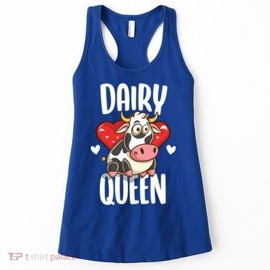 Dairy Queen Cow Farmer Gift Women's Tank Top