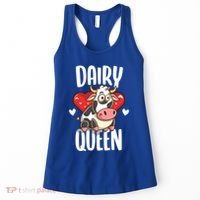 Dairy Queen Cow Farmer Gift Women's Tank Top thumb 0