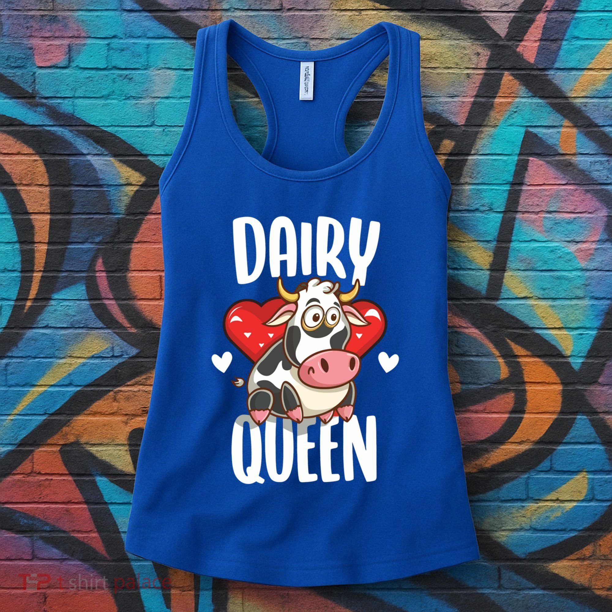 Dairy Queen Cow Farmer Gift Women's Tank Top