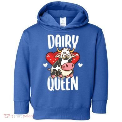 Dairy Queen Cow Farmer Gift Toddler Hoodie