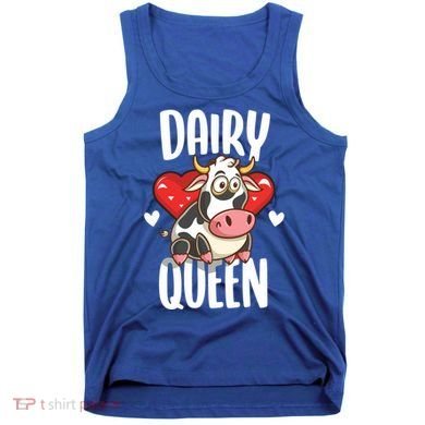 Dairy Queen Cow Farmer Gift Tank Top