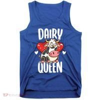 Dairy Queen Cow Farmer Gift Tank Top thumb 0