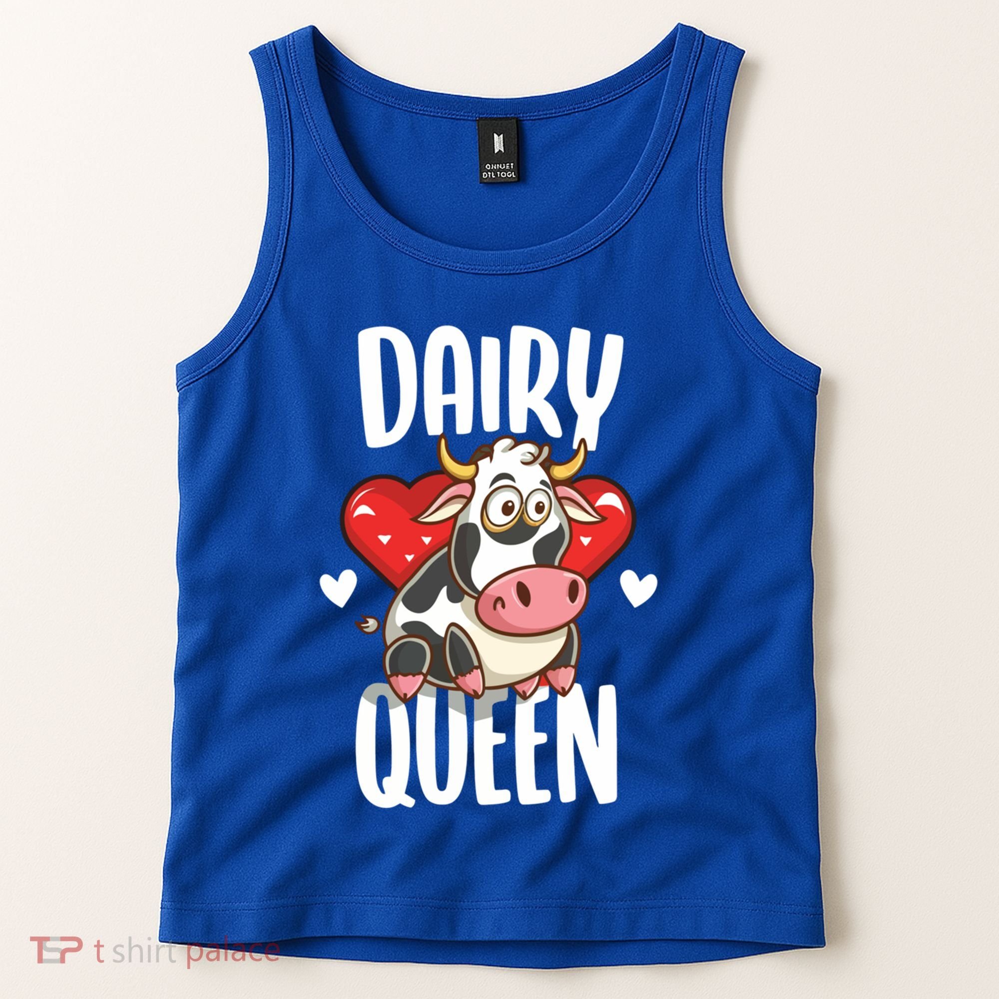 Dairy Queen Cow Farmer Gift Tank Top