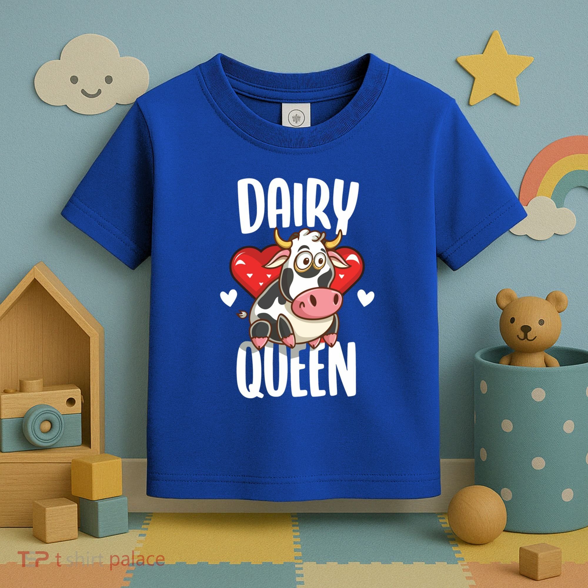 Dairy Queen Cow Farmer Gift Toddler T-Shirt