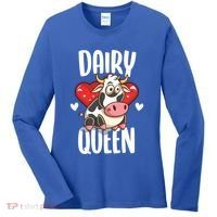 Dairy Queen Cow Farmer Gift Women's Long Sleeve Shirt thumb 0