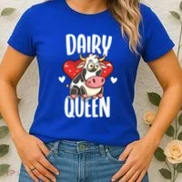 Dairy Queen Cow Farmer Gift Women's T-Shirt thumb 2