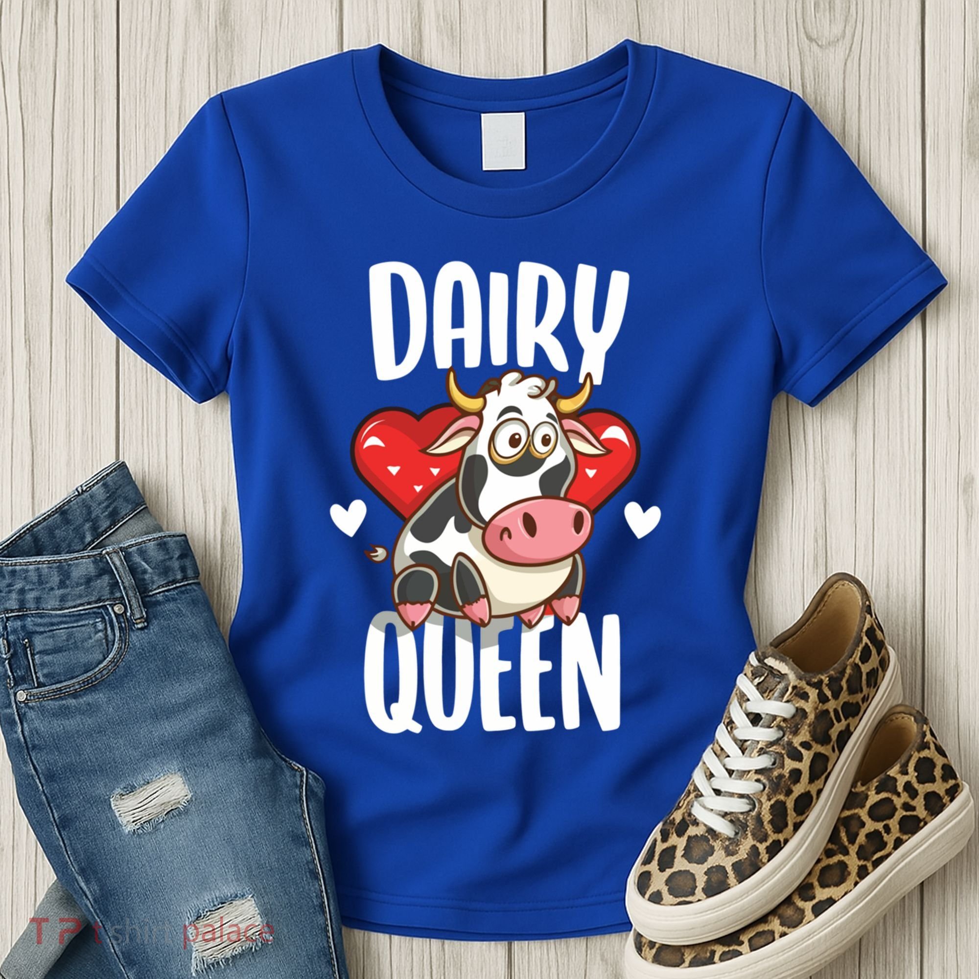 Dairy Queen Cow Farmer Gift Women's T-Shirt