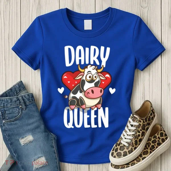 Dairy Queen Cow Farmer Gift Women's T-Shirt