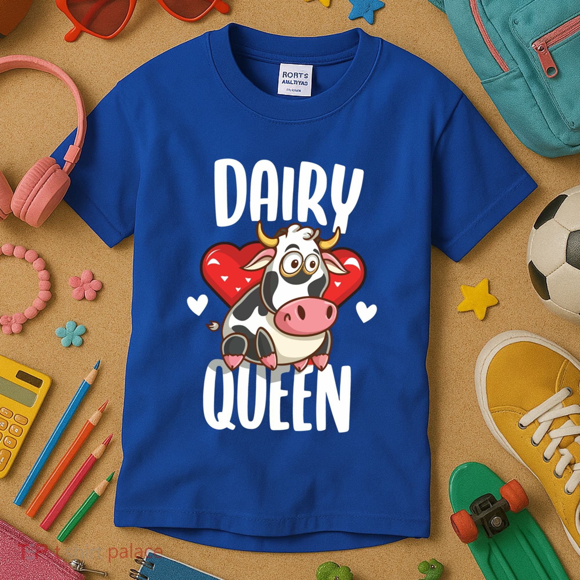 Dairy Queen Cow Farmer Gift Kids T-Shirt
