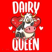 Dairy Queen Cow Farmer Gift Santa Hat thumb 1