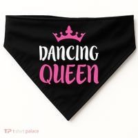 Dancing Queen Dance Lover Gift USA-Made Doggie Bandana thumb 0