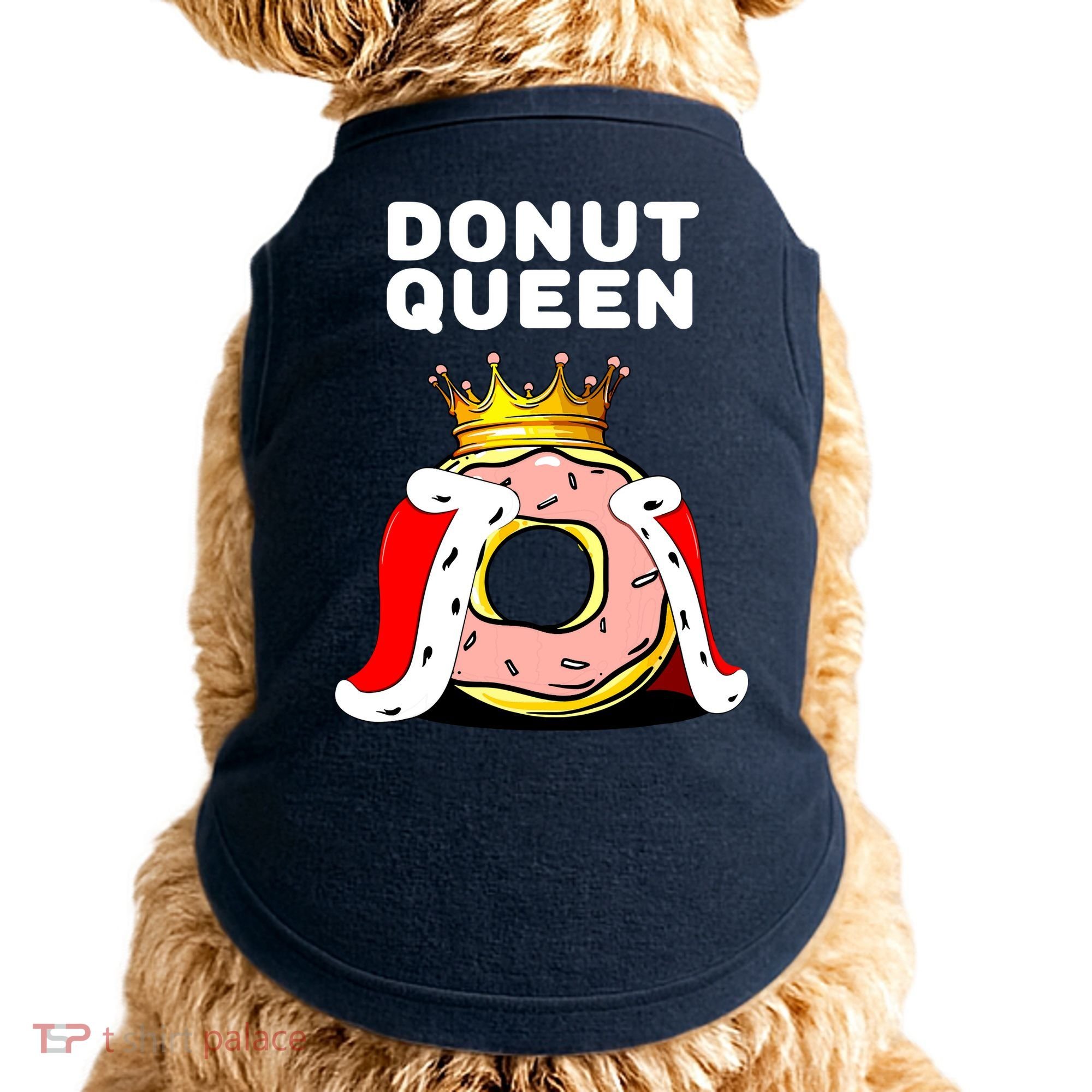 Donut Queen Doughnuts Funny Donut Lover Cute Donut Doggie Tank