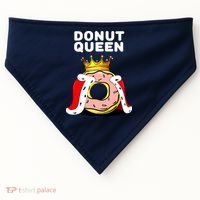 Donut Queen Doughnuts Funny Donut Lover Cute Donut USA-Made Doggie Bandana thumb 0