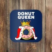 Donut Queen Doughnuts Funny Donut Lover Cute Donut Coaster thumb 0