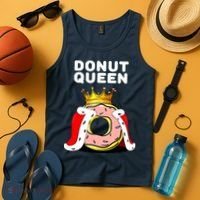 Donut Queen Doughnuts Funny Donut Lover Cute Donut Tank Top thumb 4