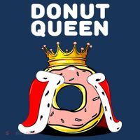 Donut Queen Doughnuts Funny Donut Lover Cute Donut Golf Towel thumb 3