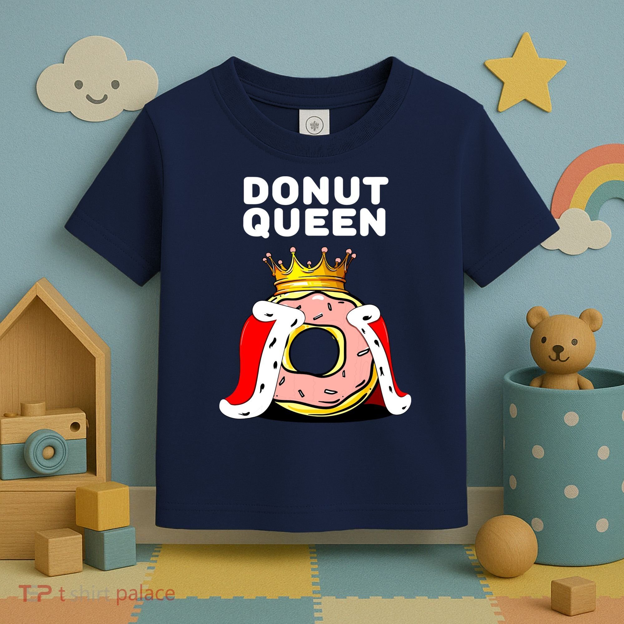 Donut Queen Doughnuts Funny Donut Lover Cute Donut Toddler T-Shirt