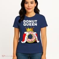 Donut Queen Doughnuts Funny Donut Lover Cute Donut Women's T-Shirt thumb 4