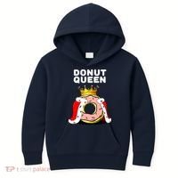 Donut Queen Doughnuts Funny Donut Lover Cute Donut Kids Hoodie thumb 0
