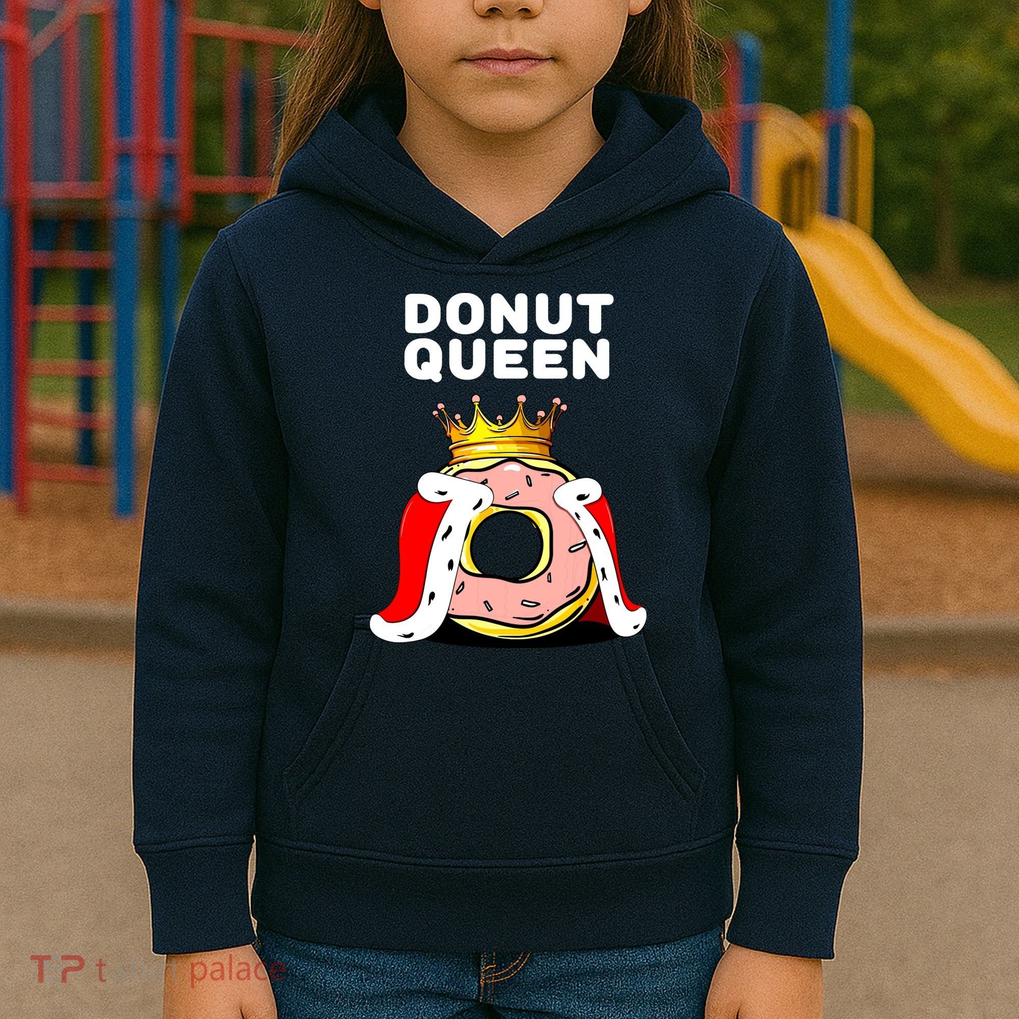 Donut Queen Doughnuts Funny Donut Lover Cute Donut Kids Hoodie
