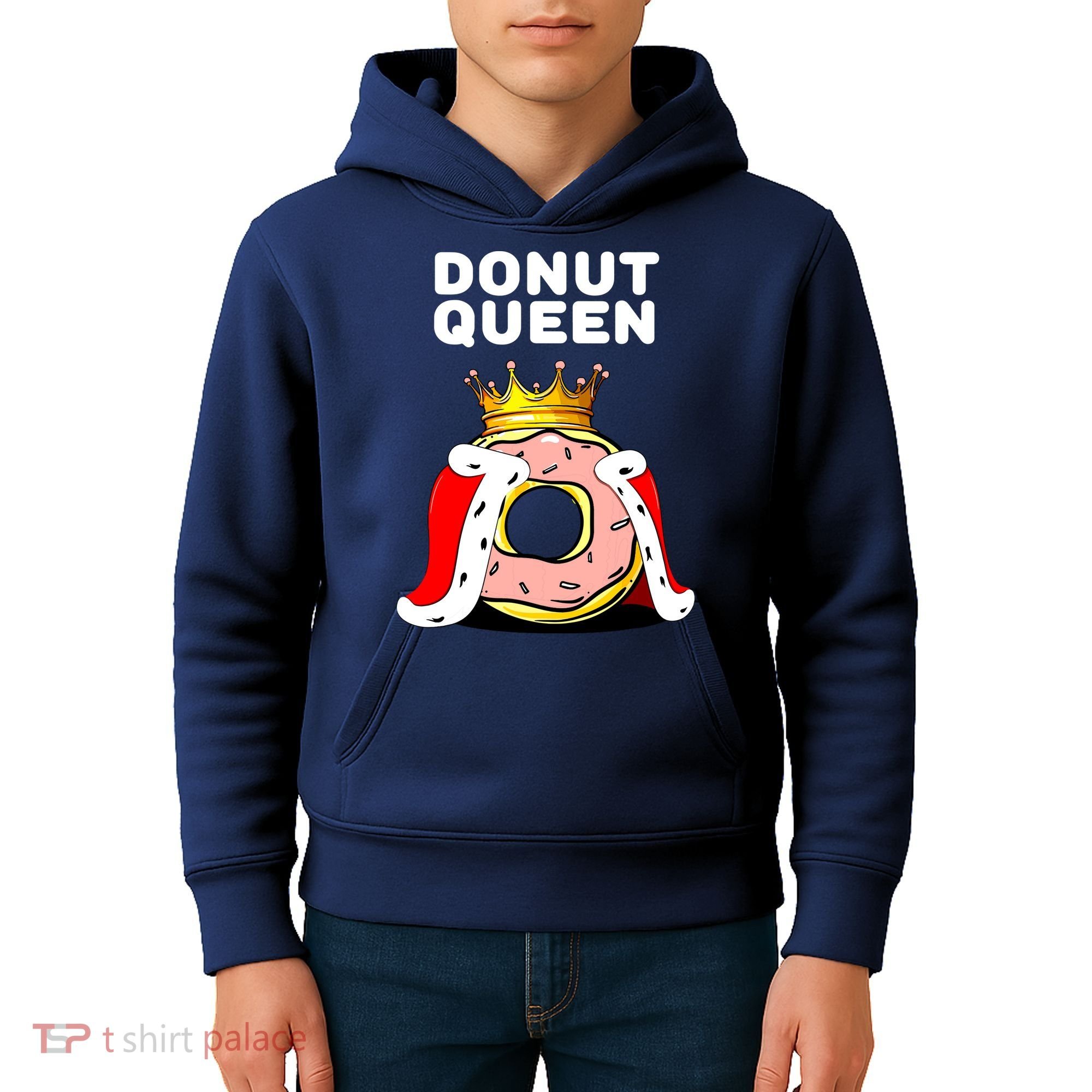 Donut Queen Doughnuts Funny Donut Lover Cute Donut Kids Hoodie