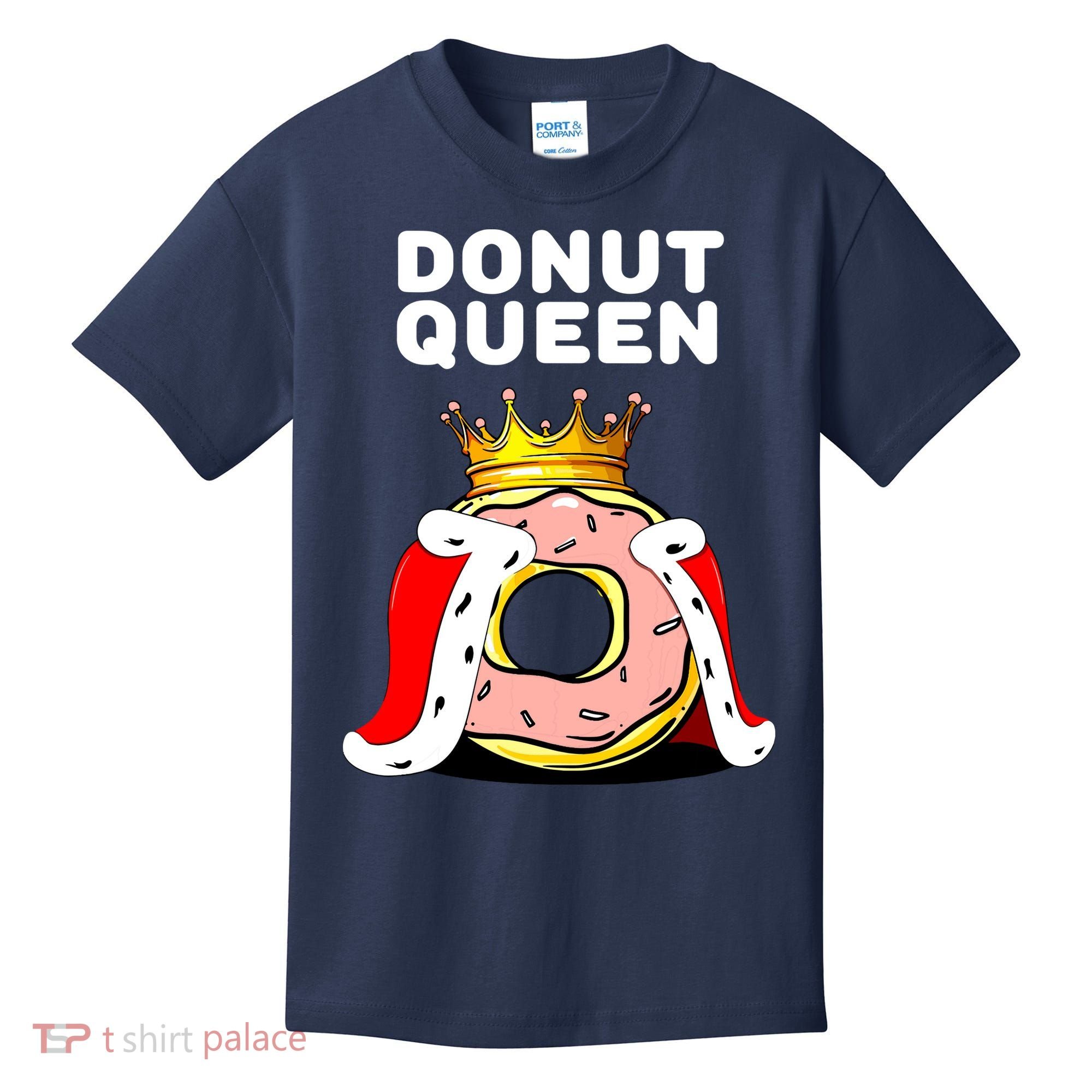 Donut Queen Doughnuts Funny Donut Lover Cute Donut Kids T-Shirt