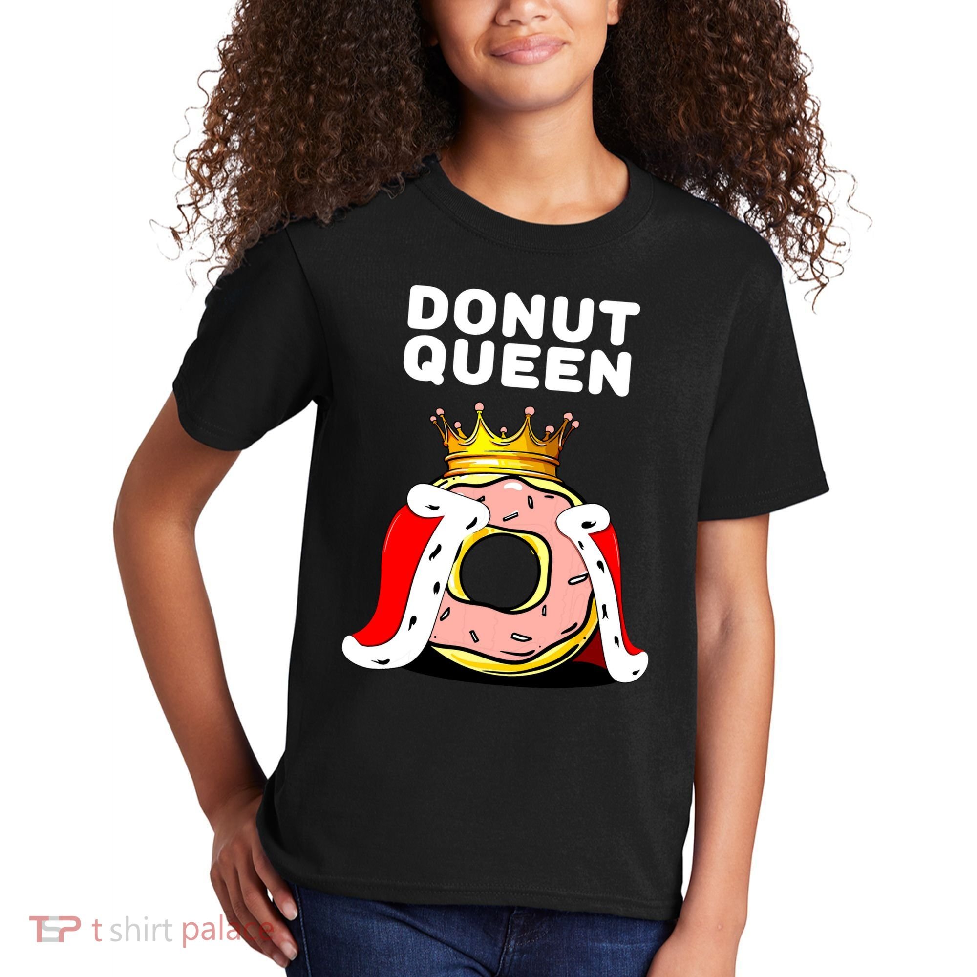 Donut Queen Doughnuts Funny Donut Lover Cute Donut Kids T-Shirt