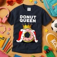 Donut Queen Doughnuts Funny Donut Lover Cute Donut Kids T-Shirt thumb 3