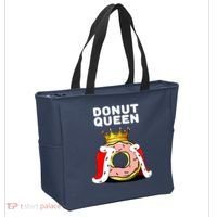 Donut Queen Doughnuts Funny Donut Lover Cute Donut Tote Bag thumb 2