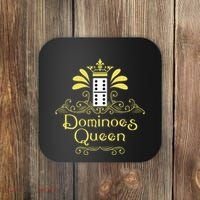 Dominoes Queen Domino Player Dominoes Lover Tile Game Coaster thumb 0