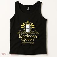 Dominoes Queen Domino Player Dominoes Lover Tile Game Tank Top thumb 2