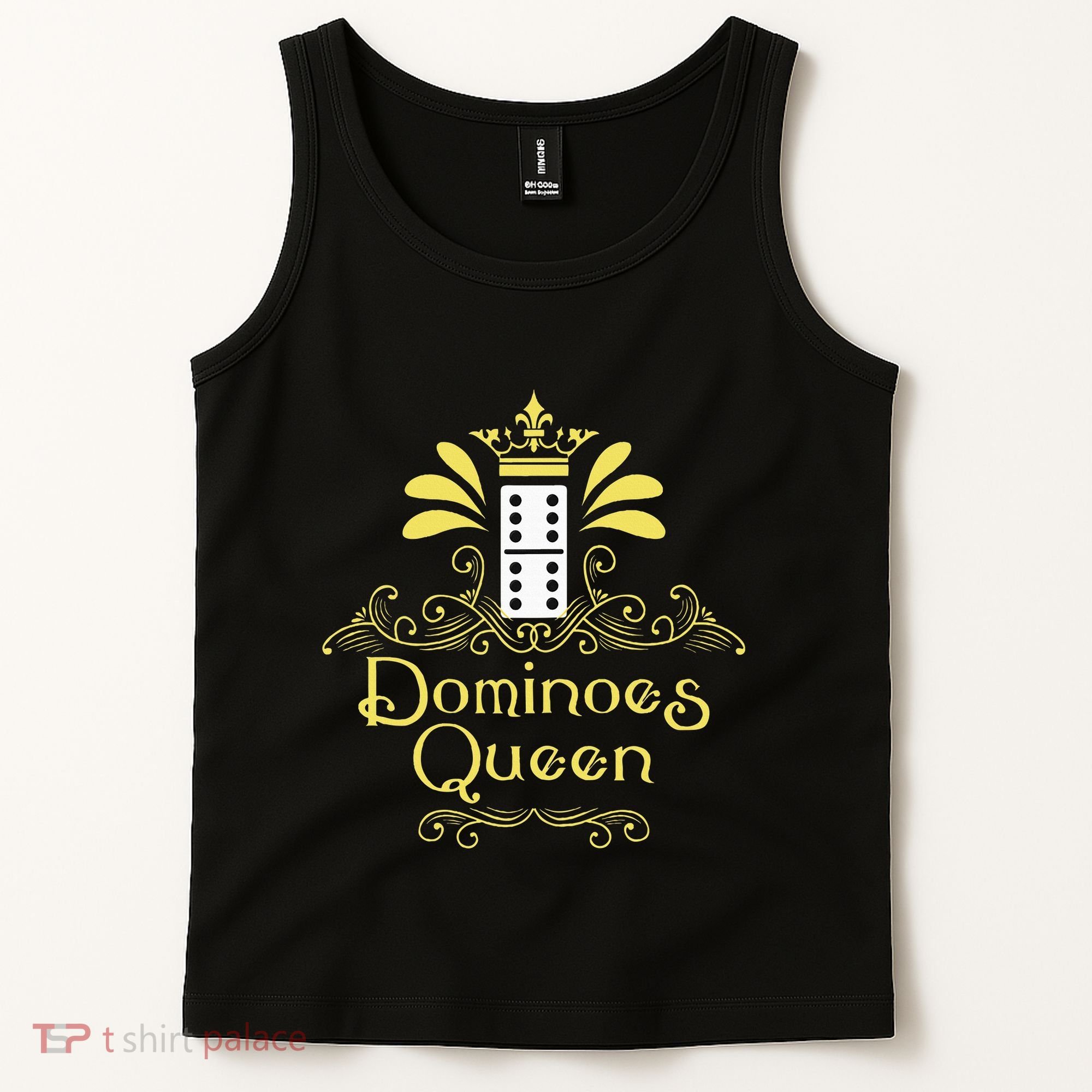 Dominoes Queen Domino Player Dominoes Lover Tile Game Tank Top