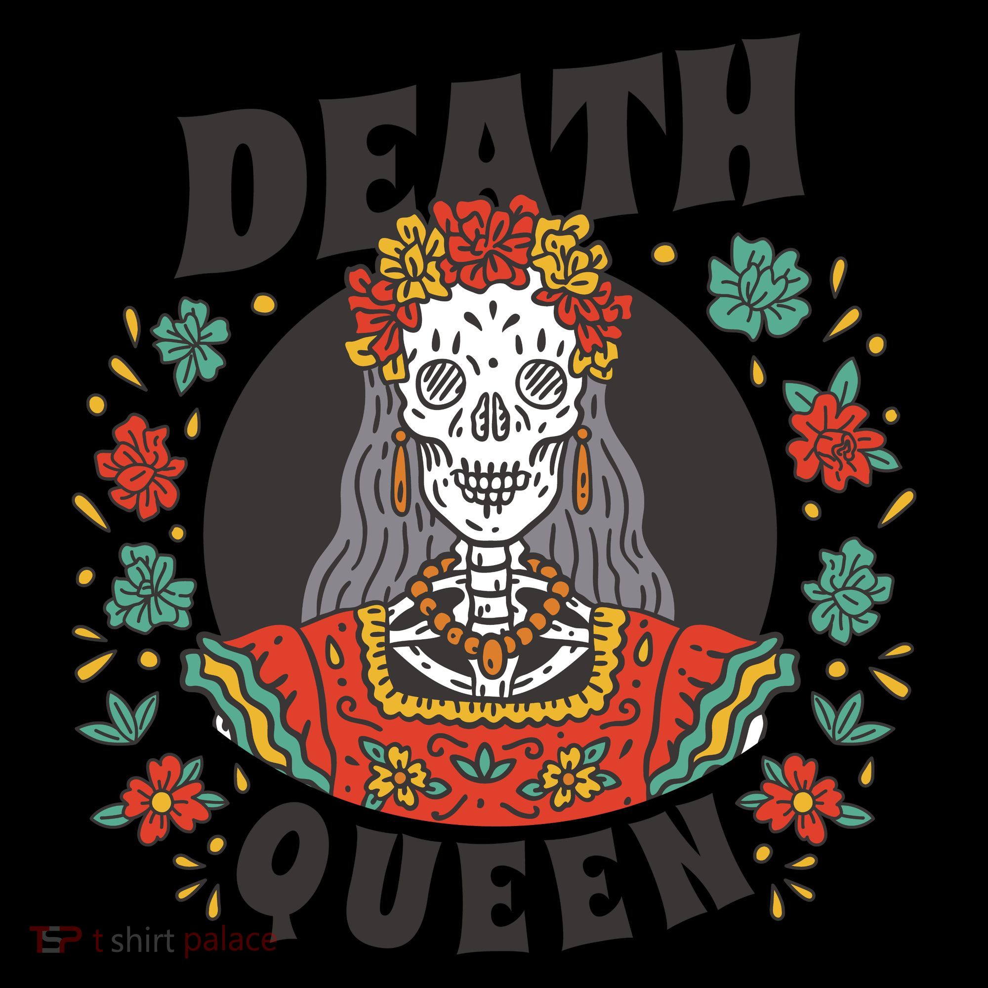 Death Queen Floral Sweatshirt